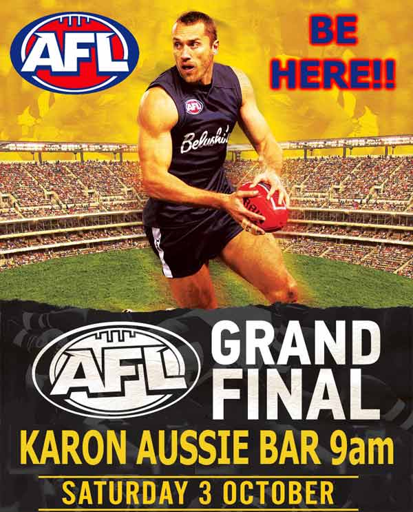 AFL Grand Final Live at Karon Aussie Bar